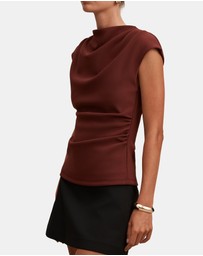 Forever New - Leenah Grown On Neck Crepe Top