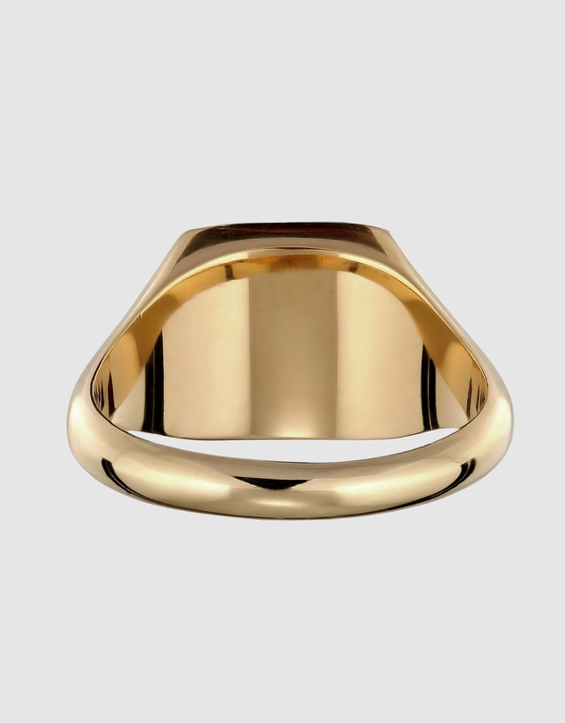 Kuzzoi - ICONIC EXCLUSIVE - Enamel Signet Ring in Gold-Plated 925 Sterling Silver