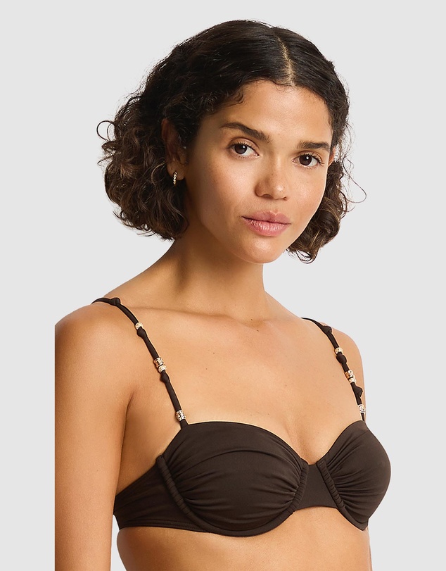 Sea Level Australia - De Luxe Ruched Balconette Bra Top