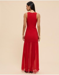 CHANCERY - Luella Scoop Neck Drop Waist Maxi Dress