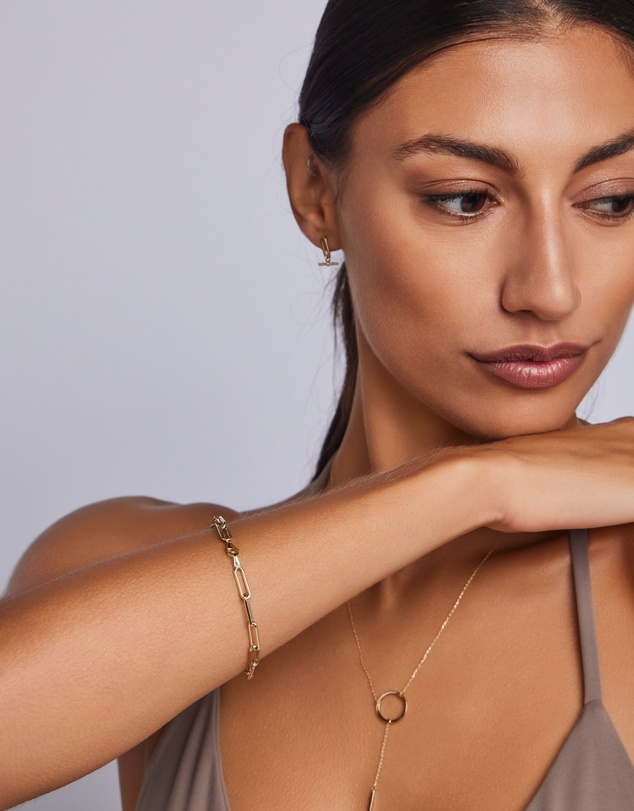 Zoe Olivia - 9K Gold Paperchain Bracelet