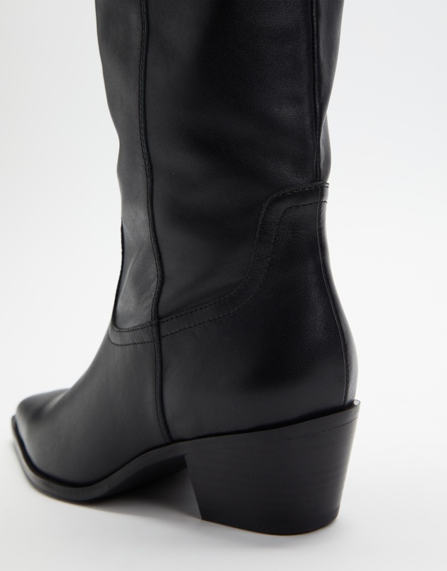 AERE - Knee High Cowgirl Leather Boots