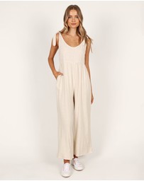 Petal & Pup - Ayla Linen Jumpsuit - Oatmeal