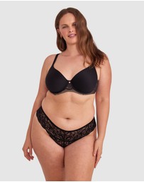 Bras N Things - Romance V String Knicker - Black