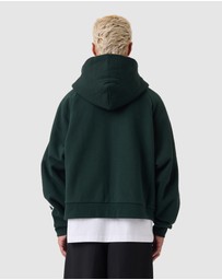 Zanerobe - Stitched Box Crop Hood Forest
