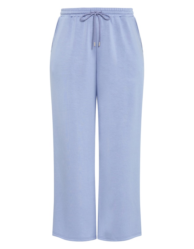 City Chic - Plus size Mae Wide Leg Jogger - dusty blue
