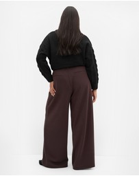 City Chic - Mae Tailored Wide Leg Pant