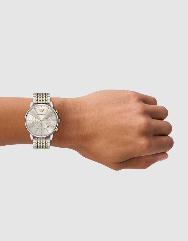 Emporio Armani - Two Tone Chronograph Watch