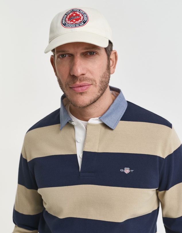 Gant - Chambray Collar Striped Heavy Rugger