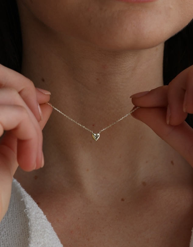 Luna Rae - Solid Gold - Little Heart Necklace