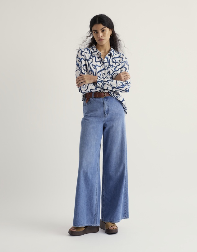 Seasalt - Seasalt Cornwall Blue Teasel Head Shirt