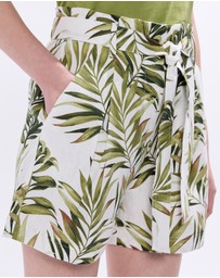 Marcs - Leaf The City Linen Shorts