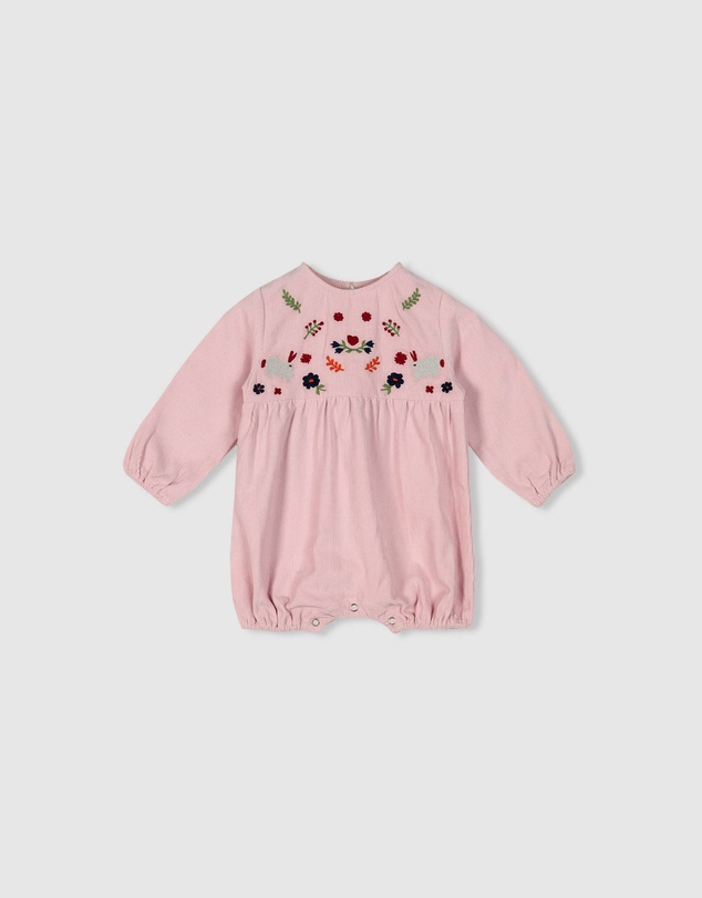 Alex & Ant - Bunny Playsuit - Happy Pink