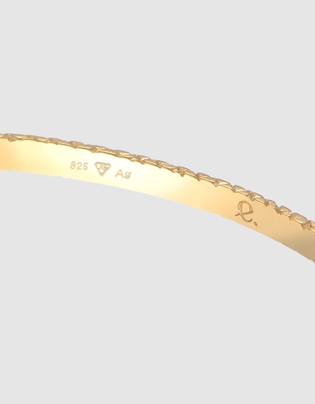 Elli Jewelry - Open Serpent Bangle in Gold-Plated 925 Silver