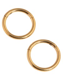 Lovisa - 24 Carat Gold Plated Surgical Steel Fine 8mm Sleeper Earrings
