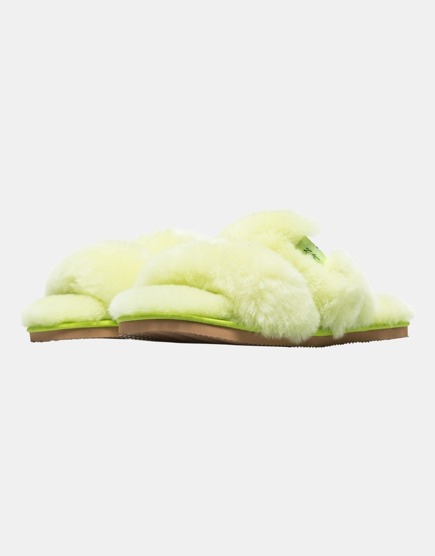 Vodka Cruiser - Fluffy Lime OpenToe Slippers