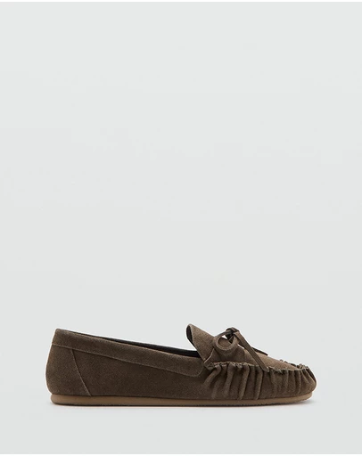 M.N.G - Suede Moccasin