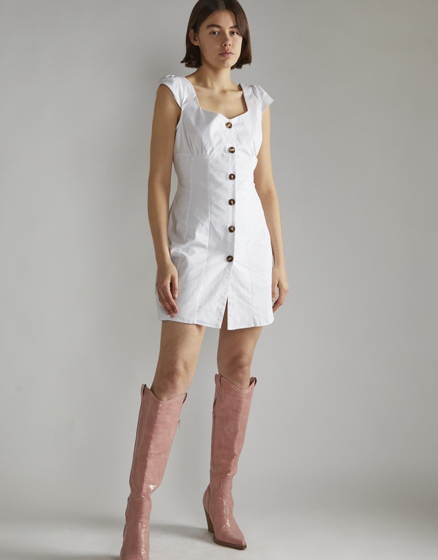 Glamorous - Button Front Mini Dress
