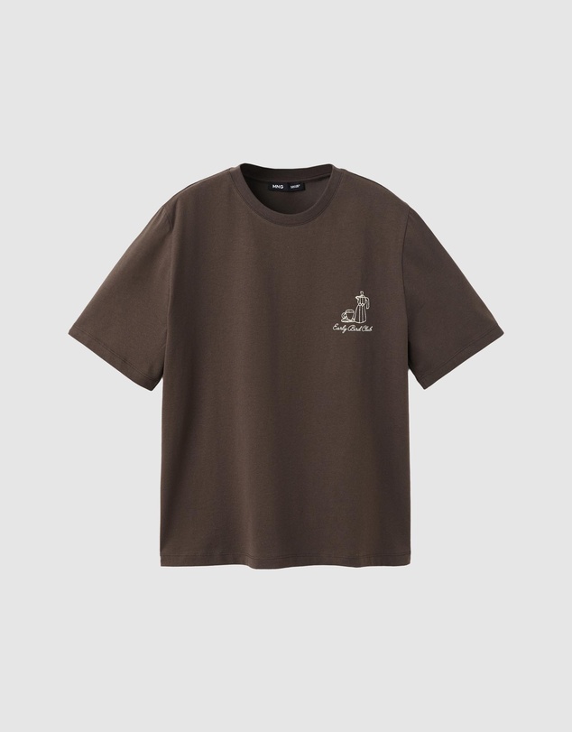 M.N.G - Printed Cotton-Blend T-Shirt