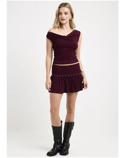 Insight - Lina Studded Mini Skirt