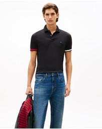 Tommy Hilfiger - Slim Fit Interlock Knit Tipped Polo Shirt