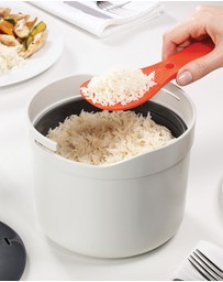 Joseph Joseph - M-Cuisine™ Microwave Rice and Grain Cooker (Stone/Orange)