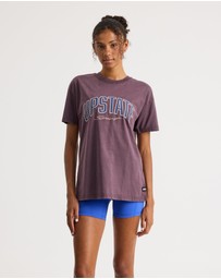 Upstate - Thrive Tee - Perfectly Plum Snow Wash