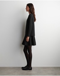 COS - Layered Long-Sleeved Mini Dress