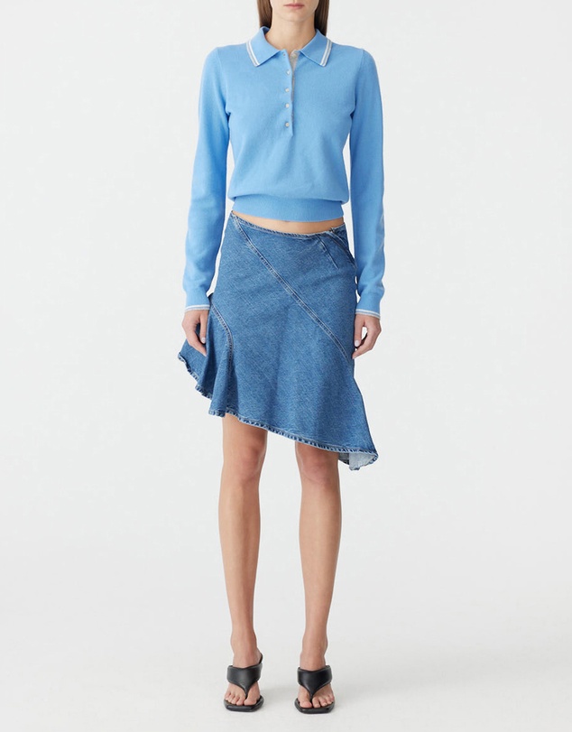 Bassike - Long Sleeve Polo Knit