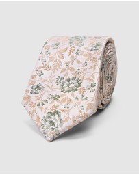 Politix - Floral Jacquard Silk Tie
