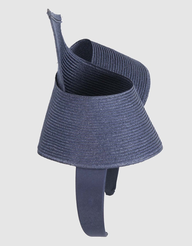 Max Alexander - Modern Navy Twisted Racing Fascinator