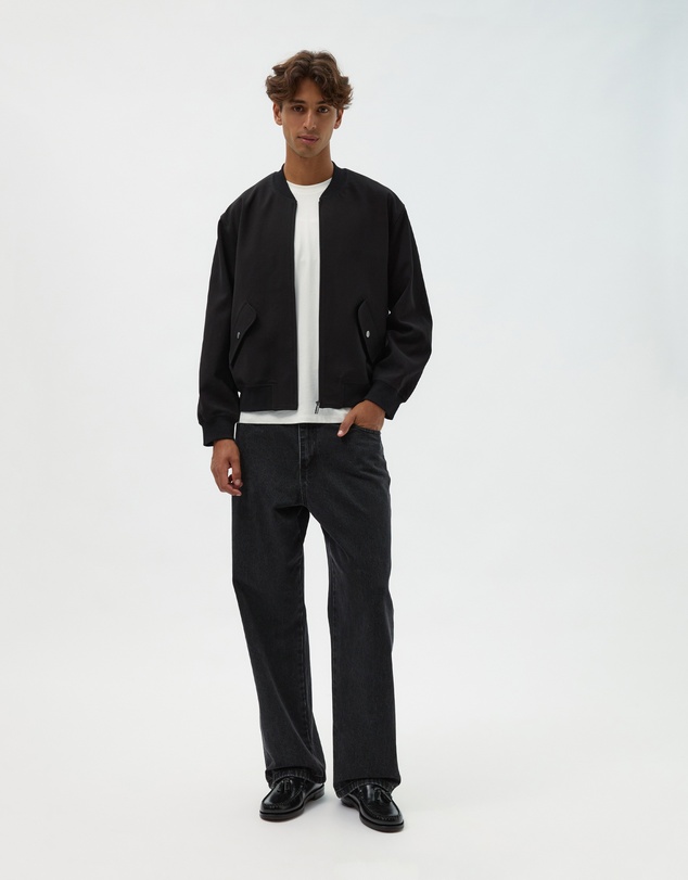 AERE - Wool Blend Bomber Jacket