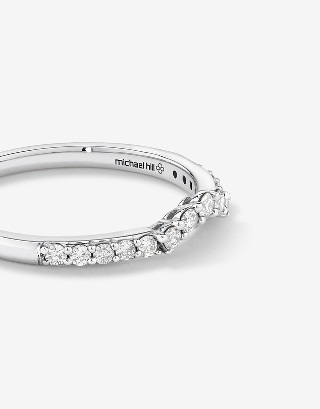 Michael Hill - Wedding Ring with 0.25 Carat TW of Diamonds in 14kt White Gold