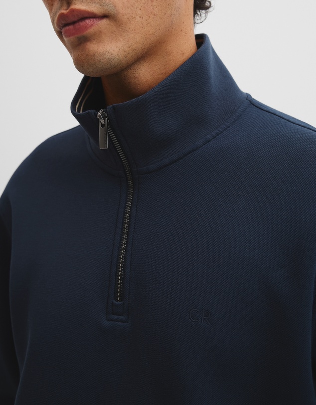 Country Road - Half Zip Texture Sweatshirt