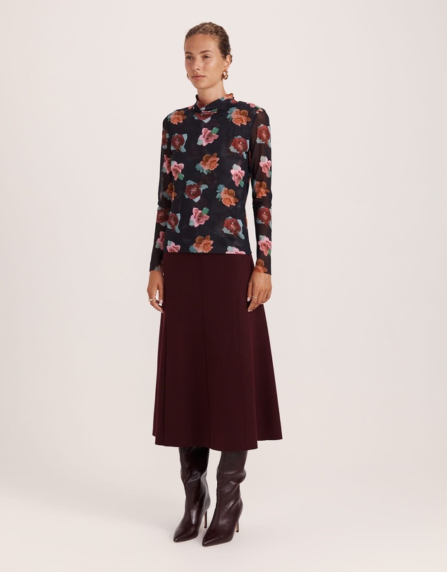 SABA - Bettina Long Sleeve Mesh Top