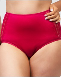 Naturana - Organic Cotton & Lace High Waist Period Underwear