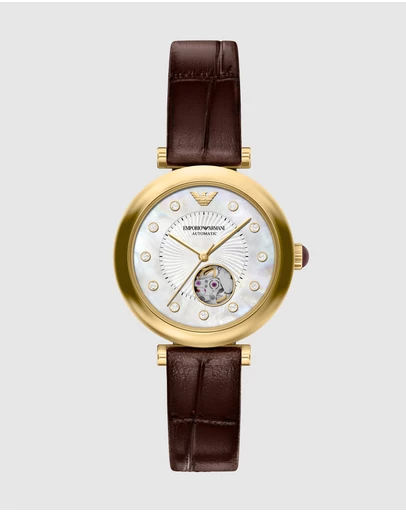 Emporio Armani - Burgundy Analogue Watch