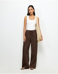 AERE - Marlow Linen Relaxed Pants