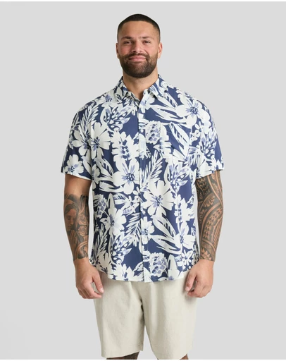 Johnny Bigg - Cornflower Print Shirt