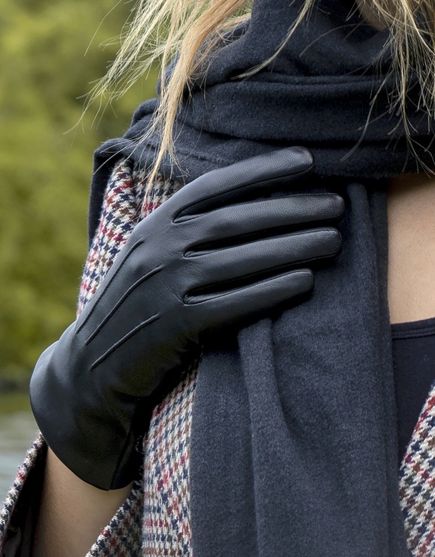 DENTS - Cashmere Lined Touchscreen Leather Gloves