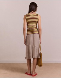 Damson Madder - Sigourney Ruffle Spiral Skirt