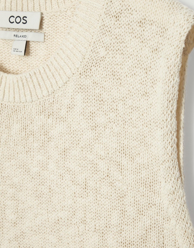 COS - Relaxed MelangeKnit Cotton Vest