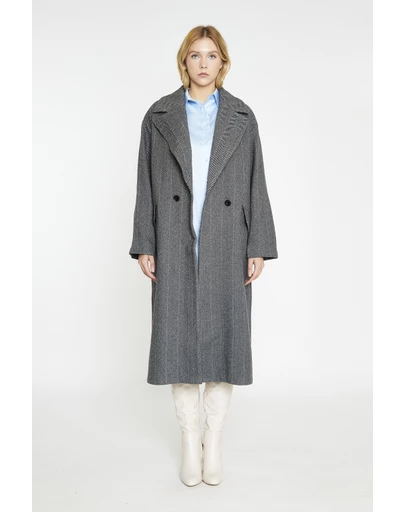 Glamorous - Oversized Double-Breasted Maxi-Coat
