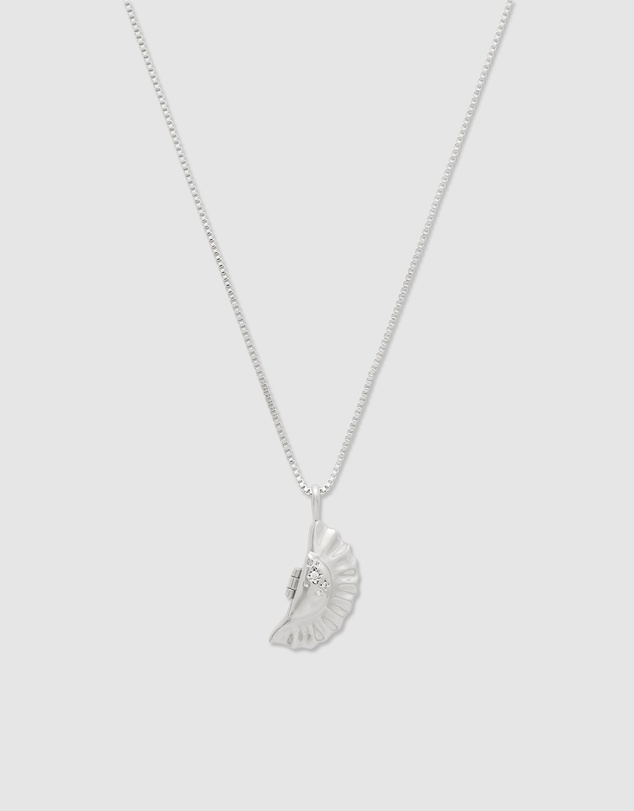 Wanderlust + Co - Dumpling Silver Necklace