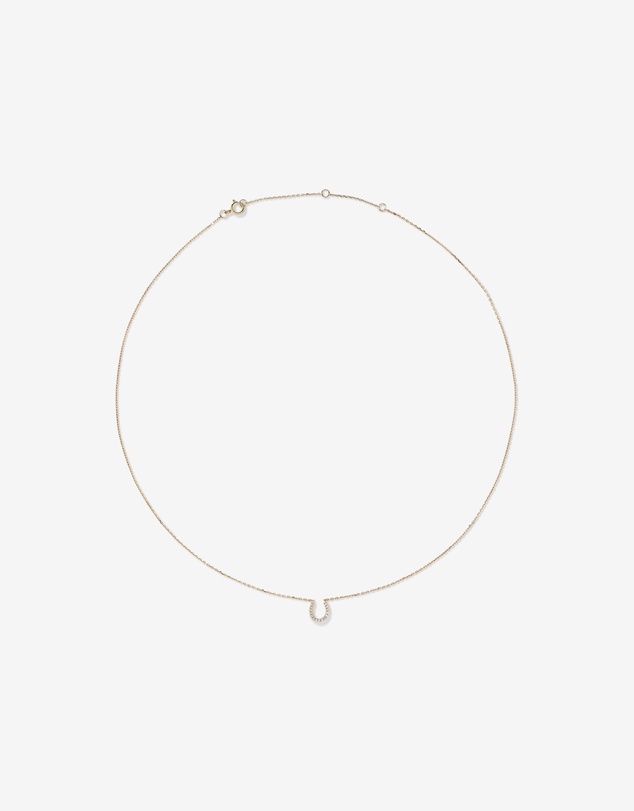 Michael Hill - Horseshoe Necklace with 0.10 Carat TW of Diamonds in 10kt Yellow Gold