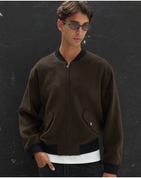 AERE - Wool Blend Bomber Jacket