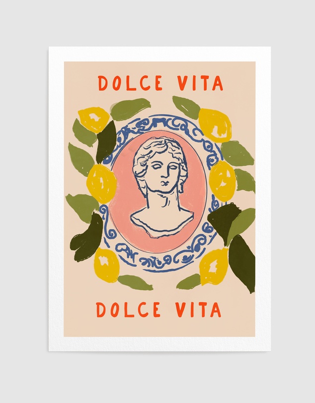 Olive et Oriel - Dolce Vita by Treechild Art Print