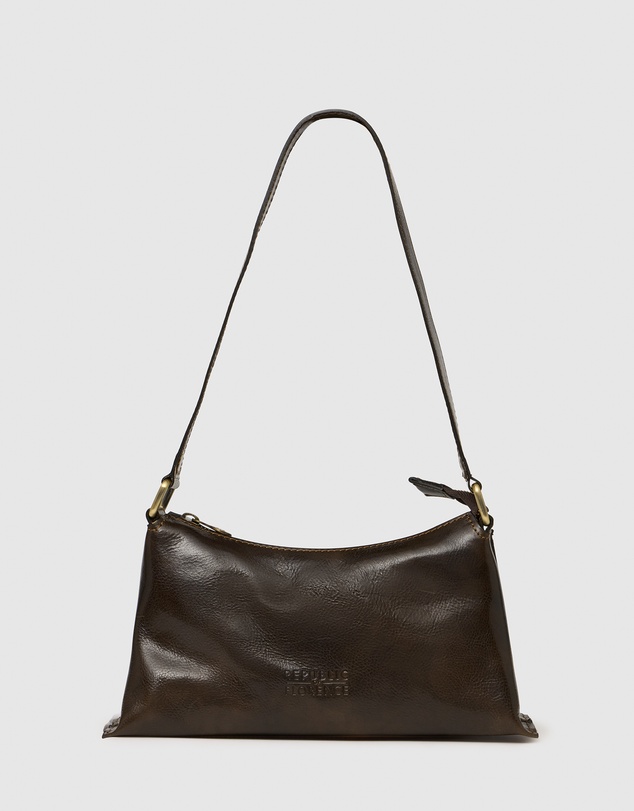 Florence - The Laura Chocolate Leather Shoulder Bag