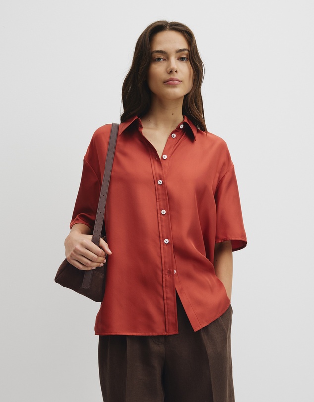 Country Road - Short Sleeve Silk Shirt