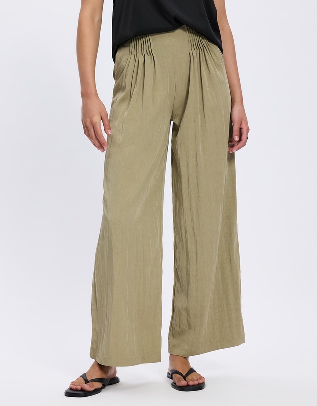 Mossée - Olivia Pleated Wide Leg Pants